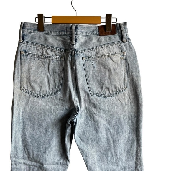 Madewell The Perfect Vintage Jean Size 29 Light wash Distressed Knee Hol… - Picture 8 of 15